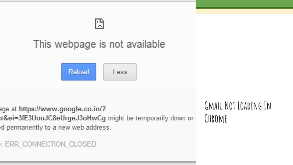 Gmail Not Working